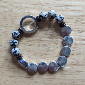 Handmade Semi-Precious Stone Beaded Stretch Bracelet (16/24)